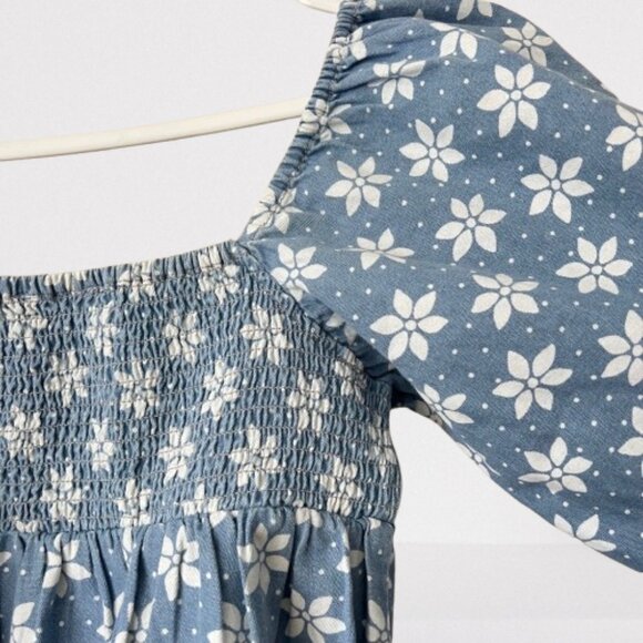 NEW BILLABONG x Wrangler "Just A Dream" Baby Doll Denim Dress Blue, Size XS - Picture 14 of 16